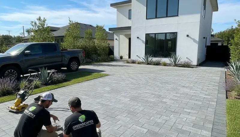 Driveway paver installation in Boca Raton, FL for durable, attractive curb appeal