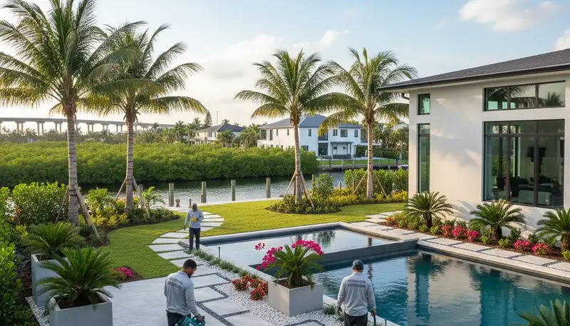 Landscaping services in Boca Raton, FL for residential and commercial outdoor care