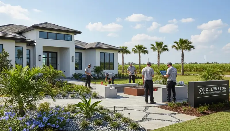 Landscaping service in Boca Raton, FL for residential and commercial outdoor maintenance