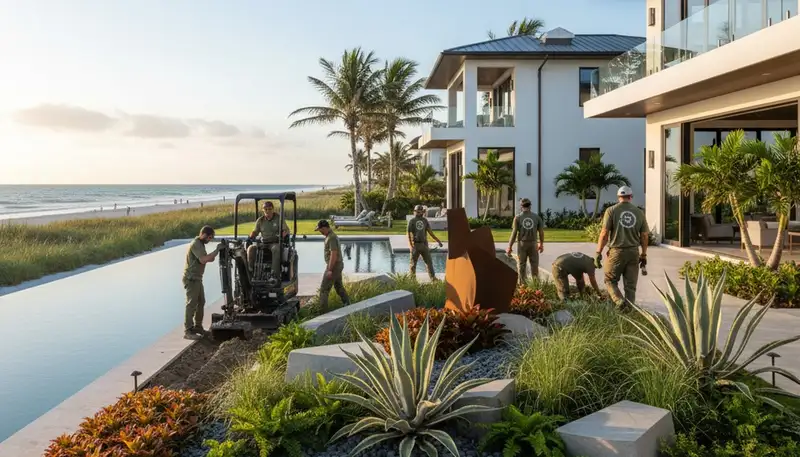 Boca Raton, FL landscaping service for residential and commercial properties