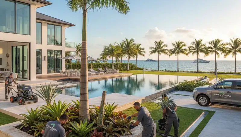 Landscaping services in Boca Raton, FL for residential and commercial properties