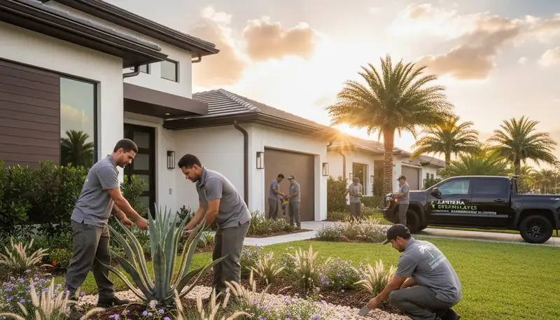 Landscaping service in Boca Raton, FL for residential and commercial properties