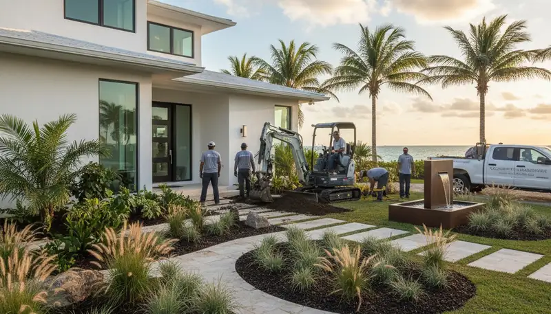 Boca Raton, FL landscaping service for residential lawn maintenance and outdoor property care