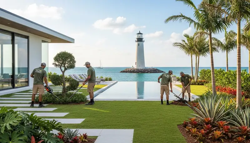 Landscaping service in Boca Raton, FL for residential and commercial properties