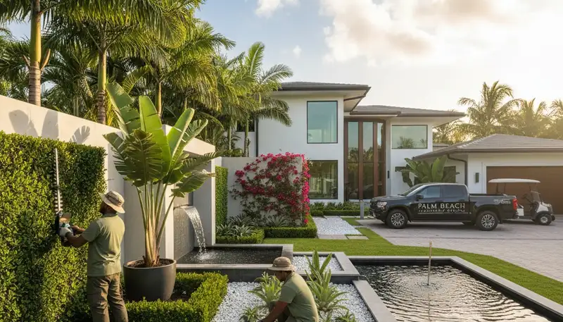 Landscape maintenance service in Boca Raton, FL for residential and commercial properties
