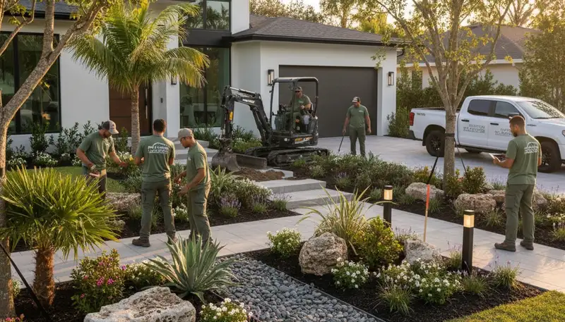 Landscaping services in Boca Raton, FL for residential and commercial properties